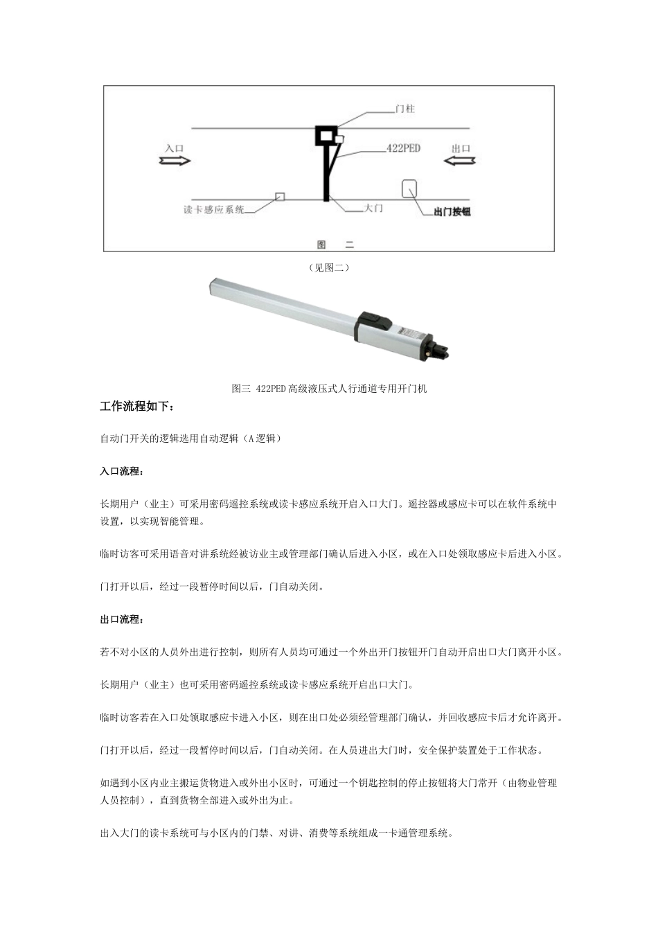 高级小区室内型人行通道自动大门设计_第2页