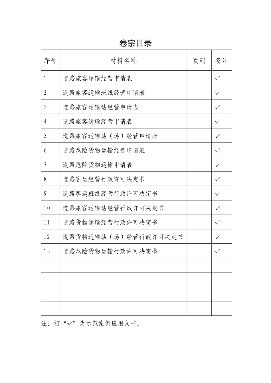 道路运输行政许可申请表12种_第2页