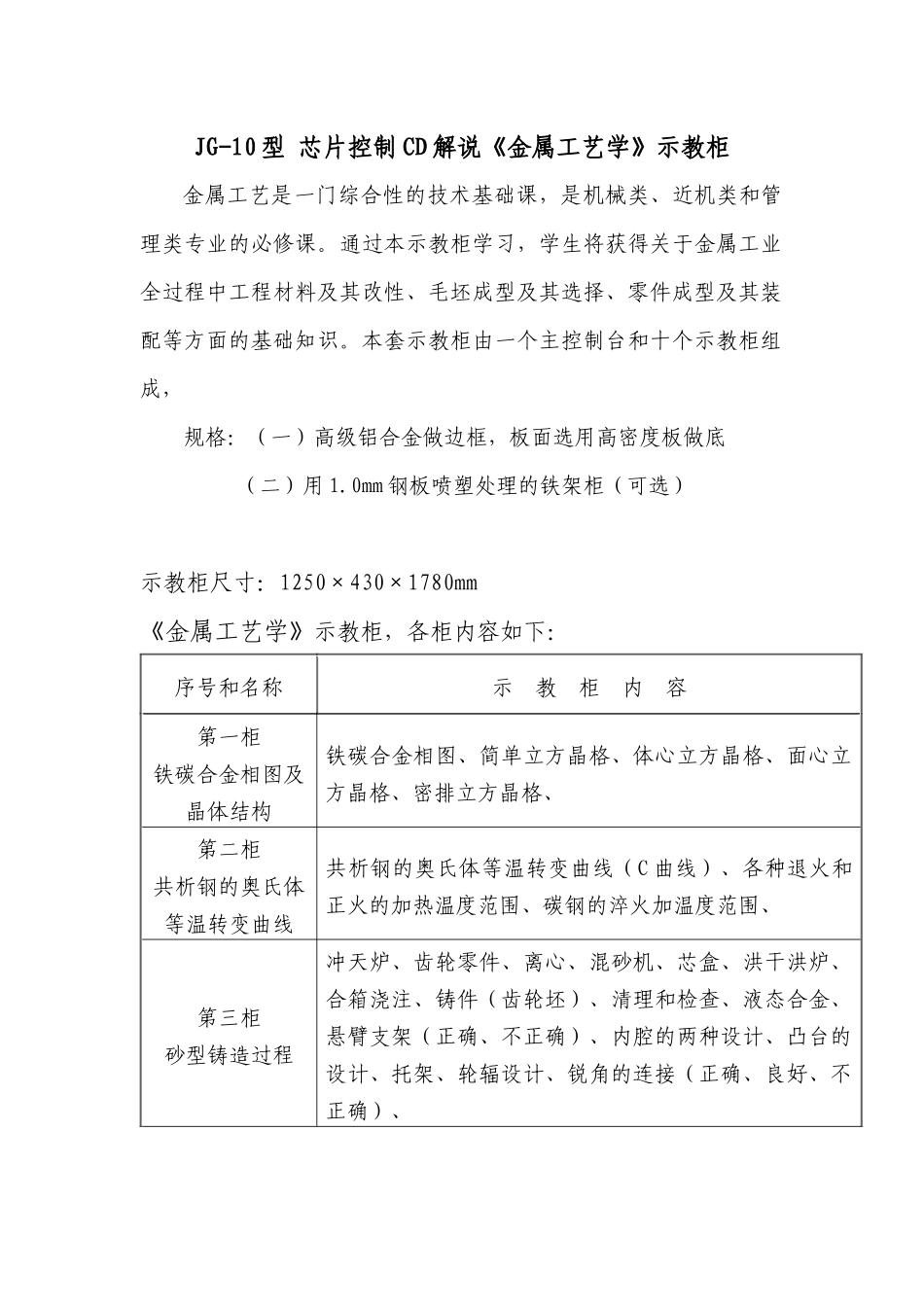 芯片控制CD解说金属工艺学示教柜_第1页