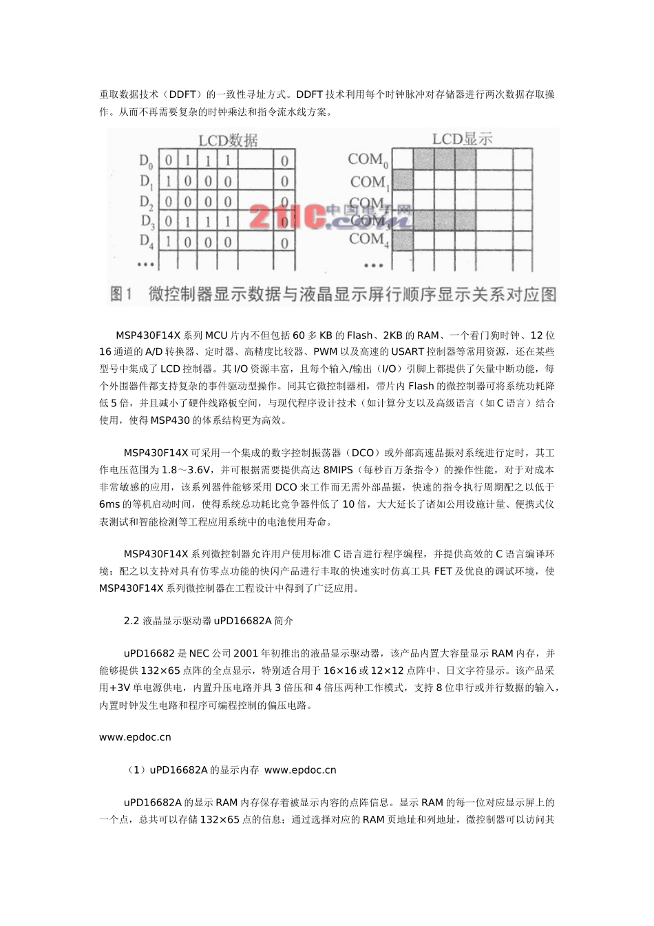 MSP430与液晶显示器的串行接口方案_第2页