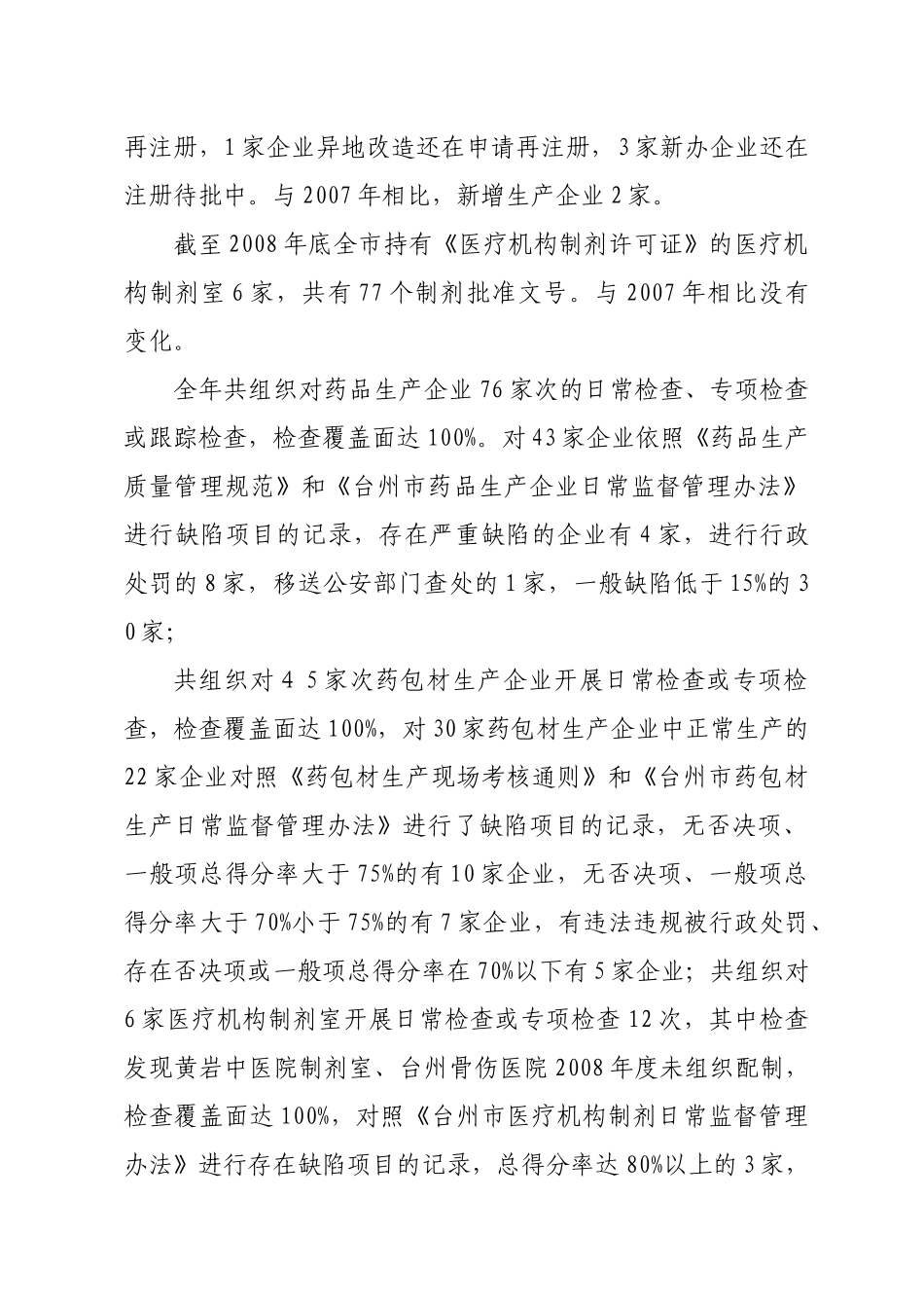 药包材生产企业和制剂室日常监管工作情况的通报doc-20_第2页