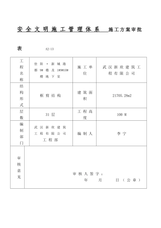 1安全文明施工管理体系