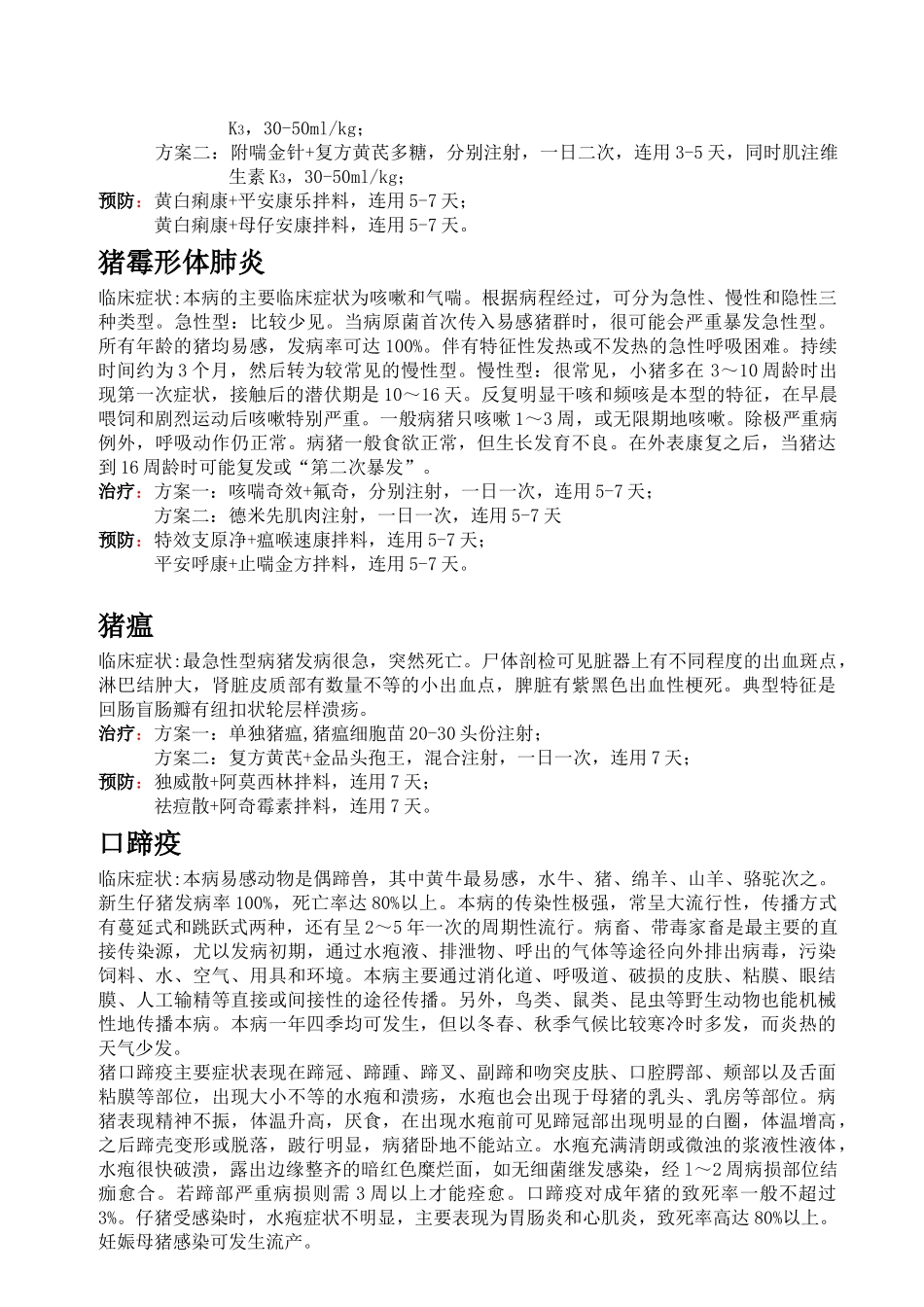 猪病用药方案_第3页