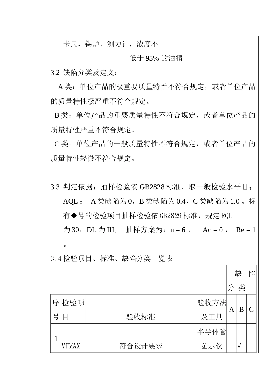 某电子公司进货检验规作业指导书（直插二极管）_第2页