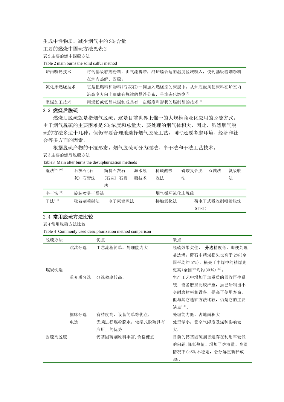 燃煤SO2污染及其控制技术综述_第3页