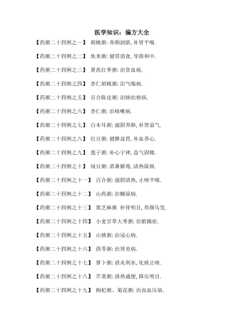 医学知识偏方大全1(doc15)(1)