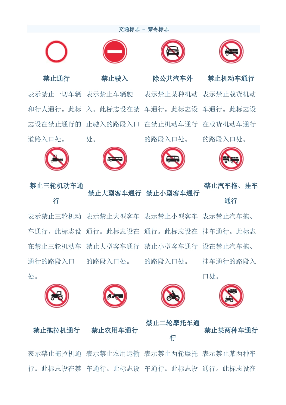 交通标志-XXXX311全_第1页