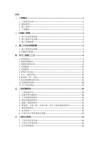 QBY14QP0125-XXXX-3(电气)建筑电气工程施工方案