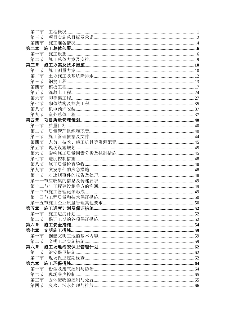 某住宅施工组织设计方案_第2页