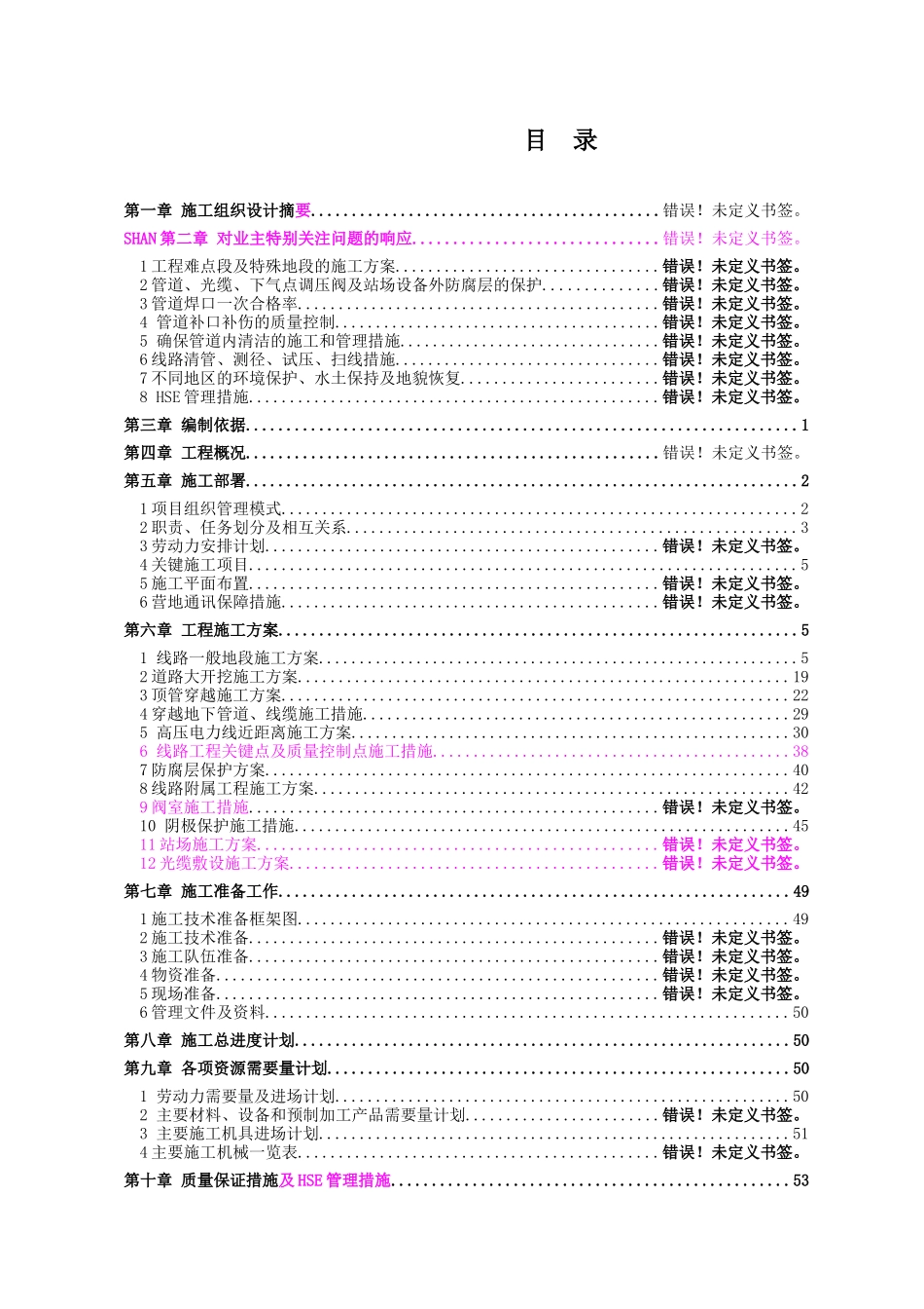 燃气管道安装施工方案_第1页
