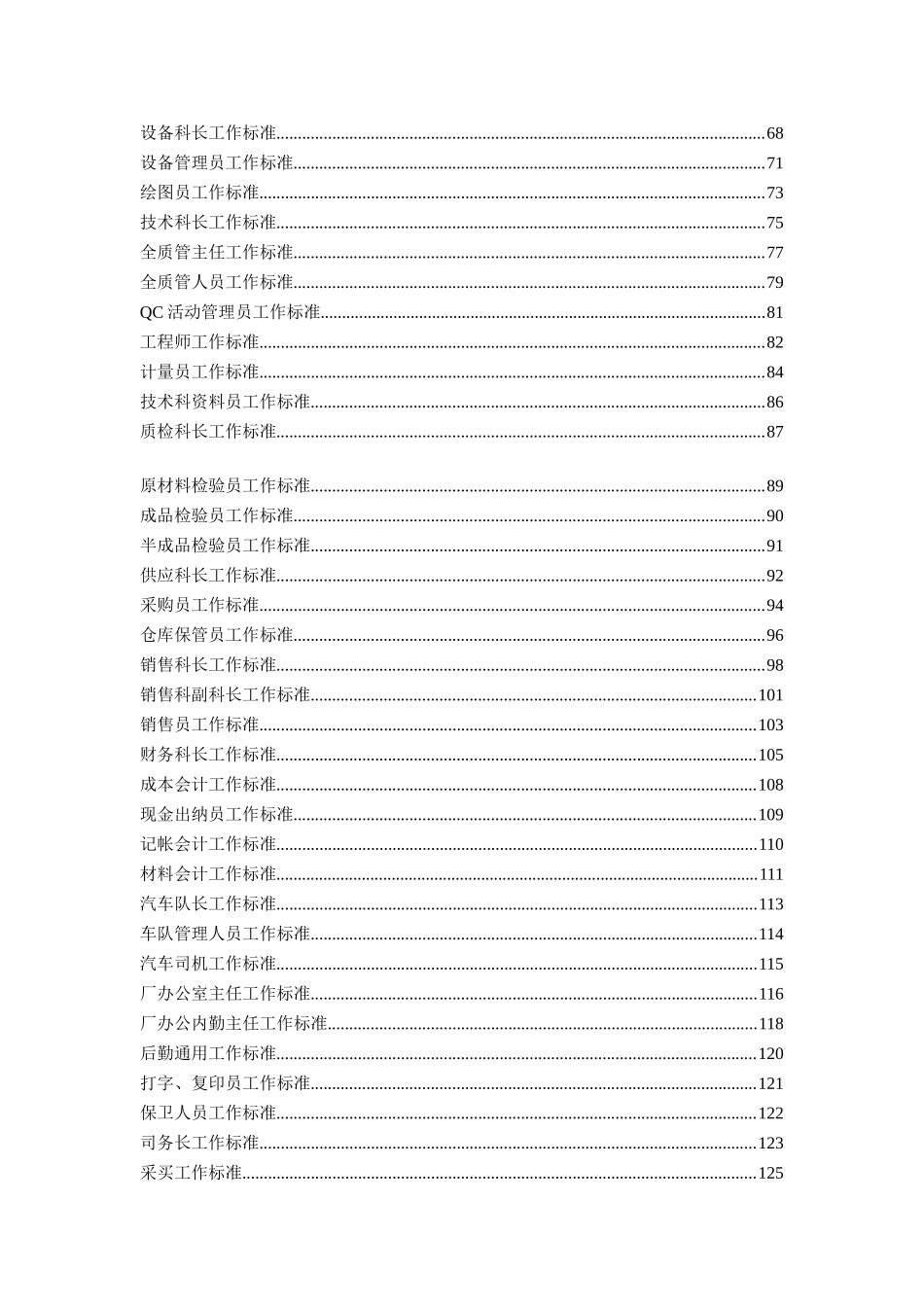 化工企业工作标准汇编_第3页