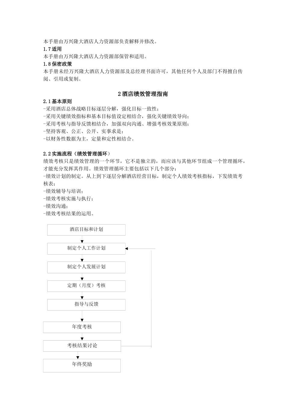 酒店各部门经理绩效考核管理_第3页