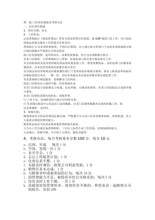 药店经营管理手册(DOC24页)