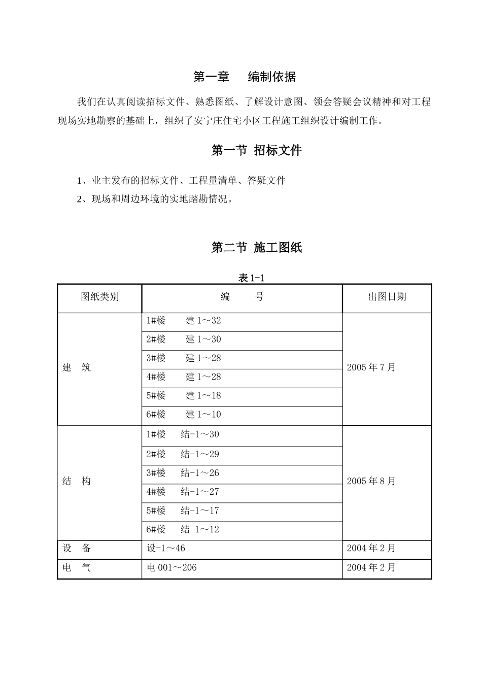某电力公司安宁庄住宅小区施工组织设计_第2页