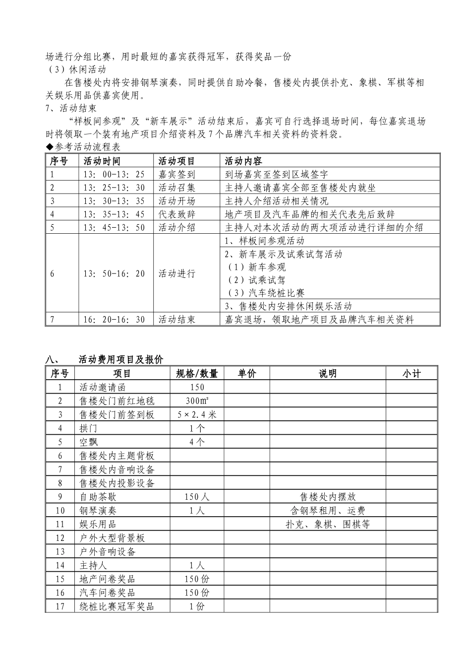 经典邂逅激情——“高端地产项目—极致汽车品牌”风尚之旅主题活动策划案_第3页