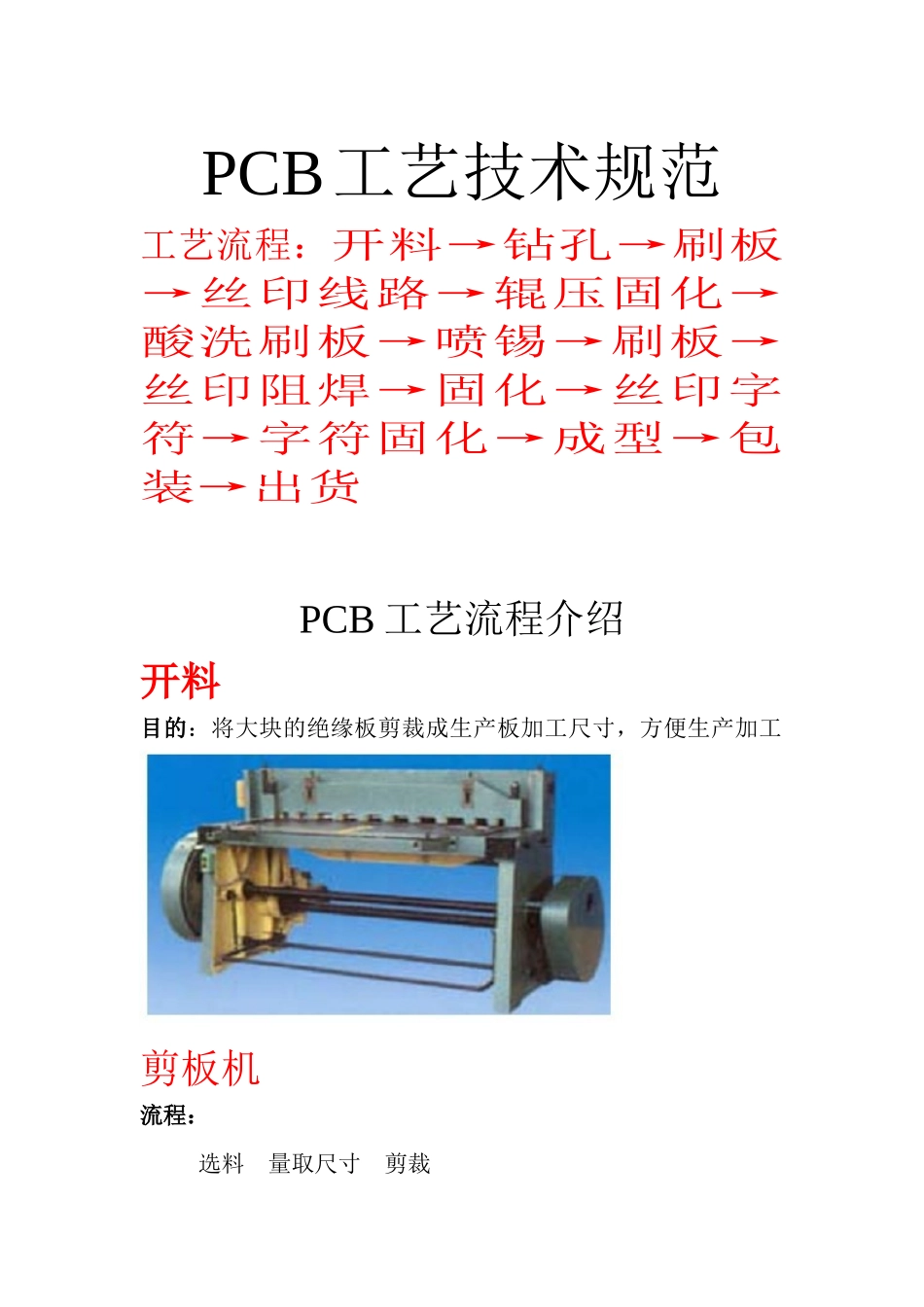 PCB工艺技术培训_第1页
