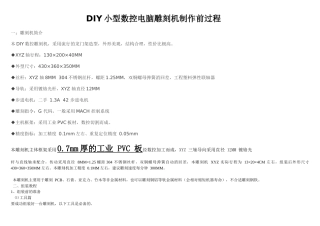DIY小型数控电脑雕刻机制作全过程1