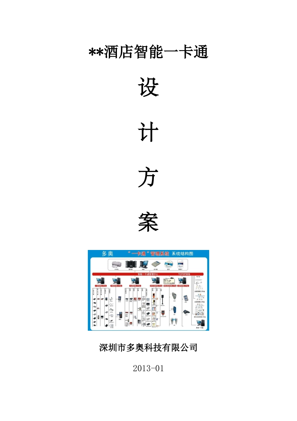 XXXX版本酒店宾馆智能一卡通解决方案_第1页