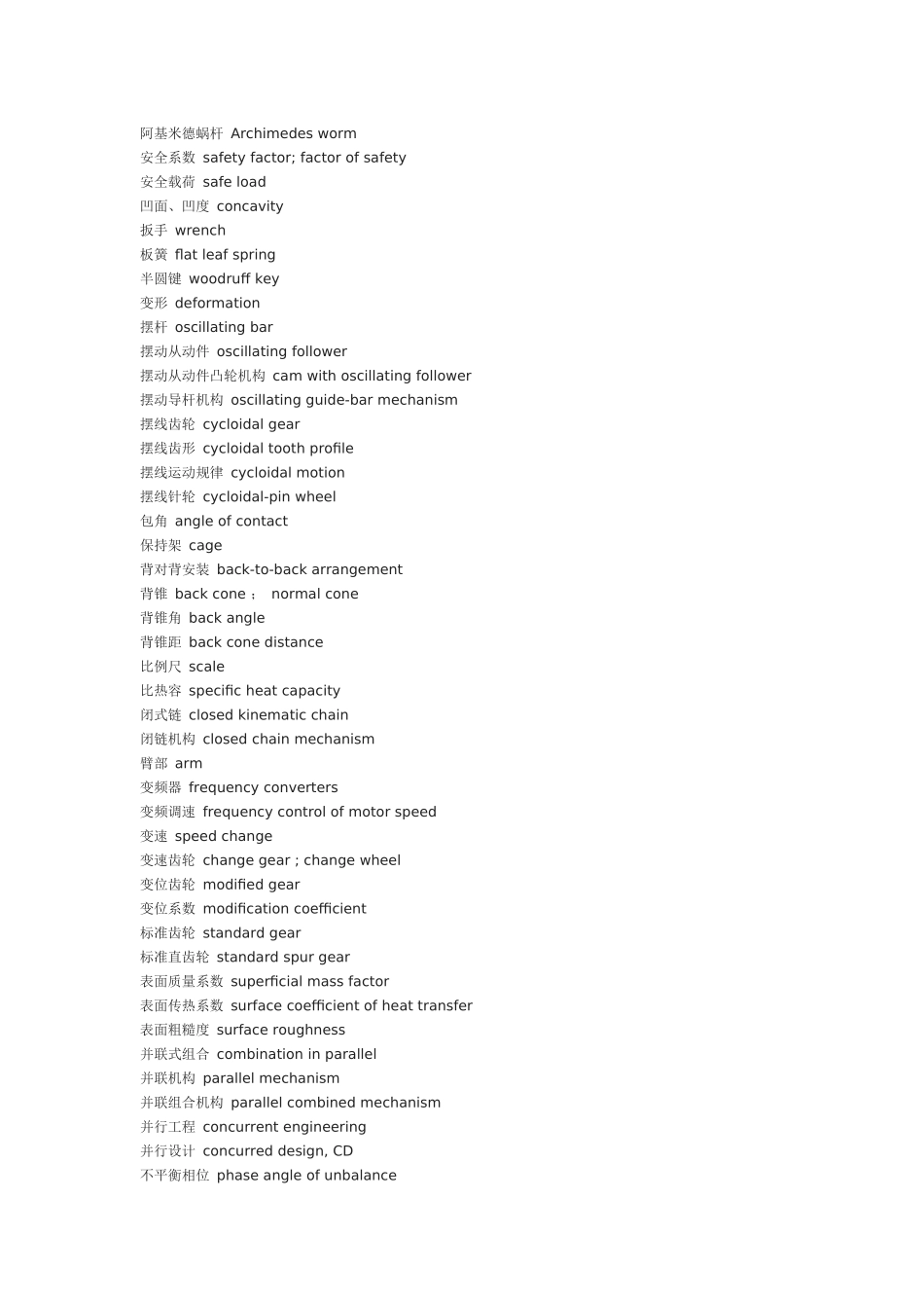 机械名词翻译_第1页