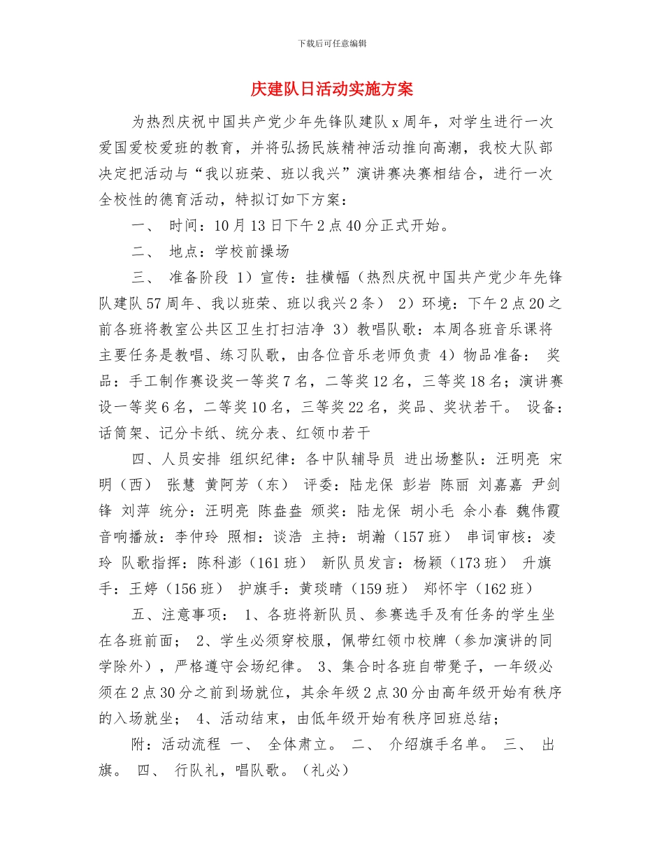 庆建党95周年七一领导演讲稿范文与庆建队日活动实施方案汇编_第3页