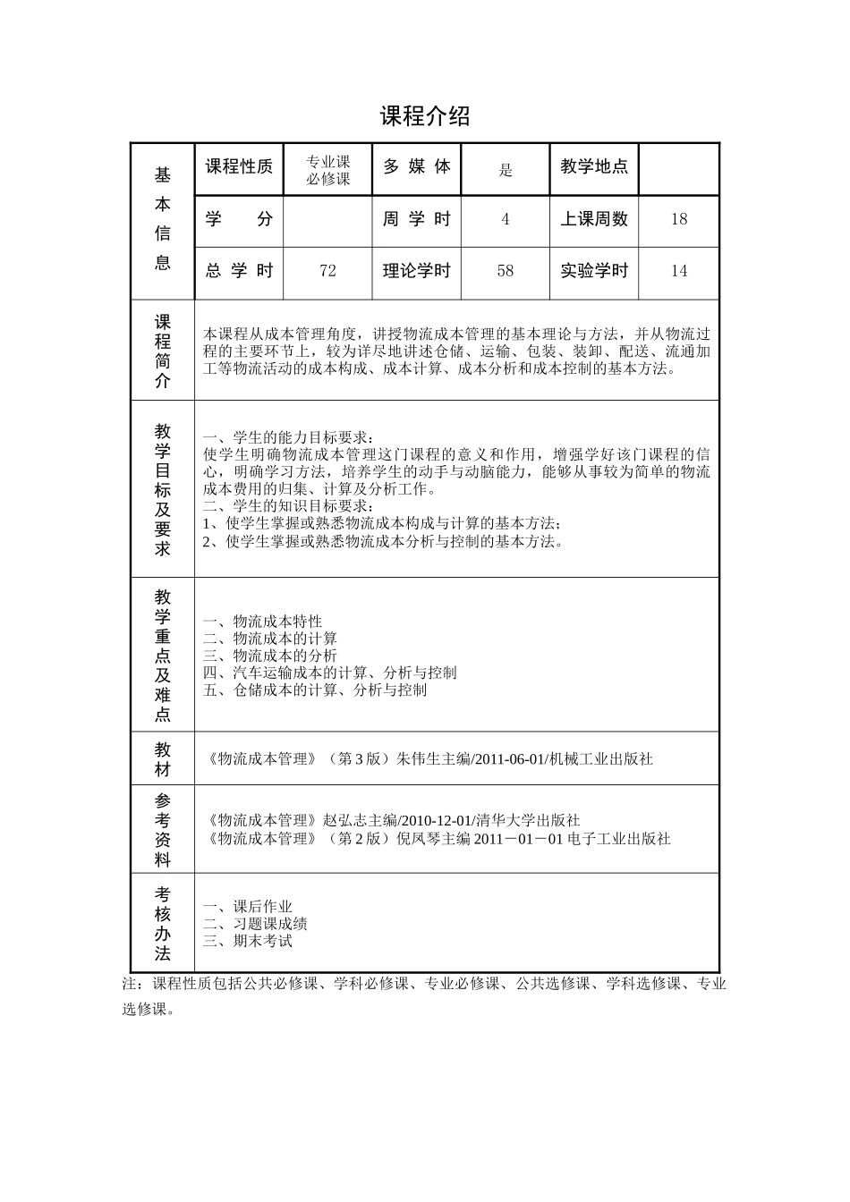 《物流成本管理》电子教案_第2页