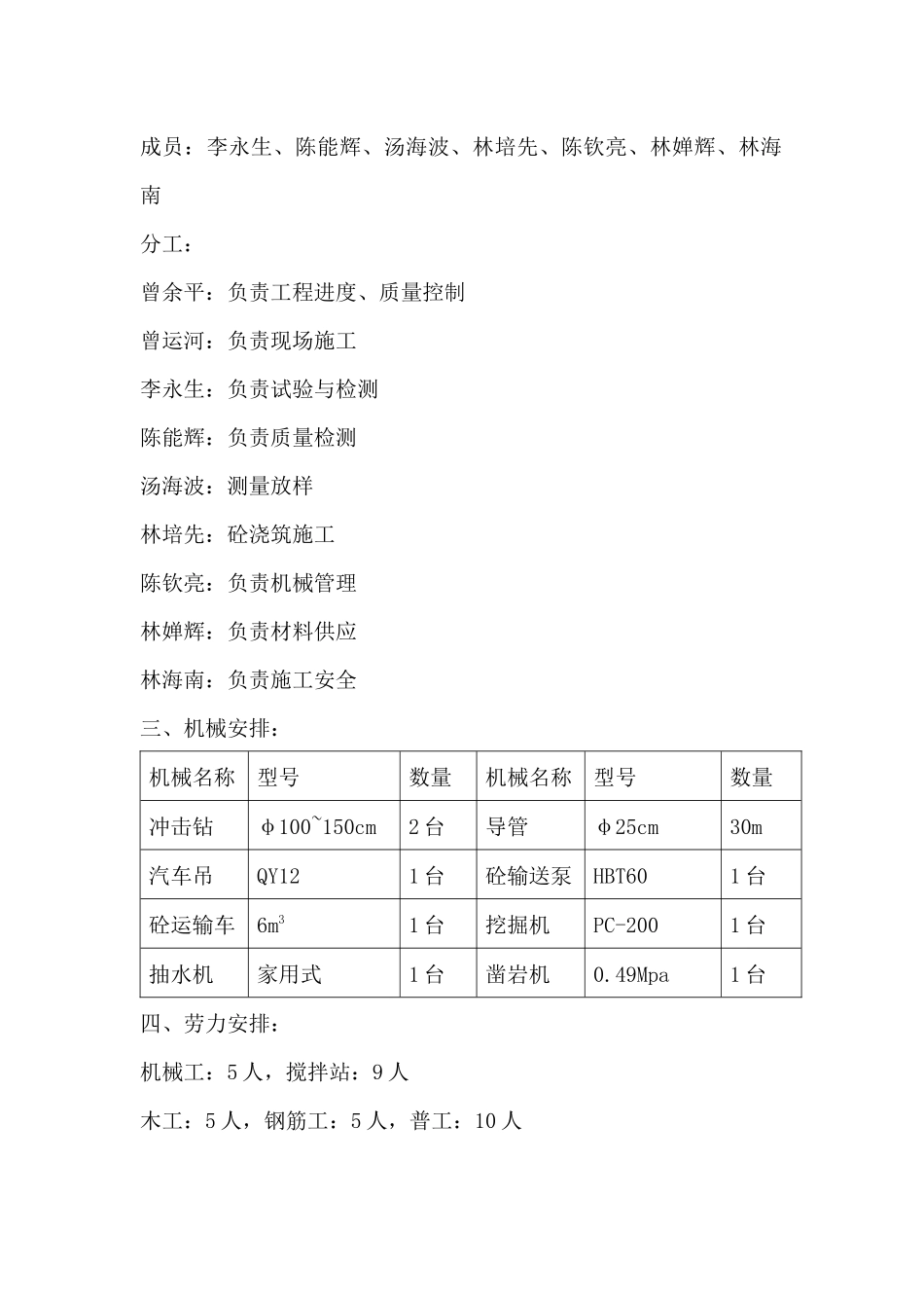 某大桥号墩基础及下部分部工程施工组织设计_第3页
