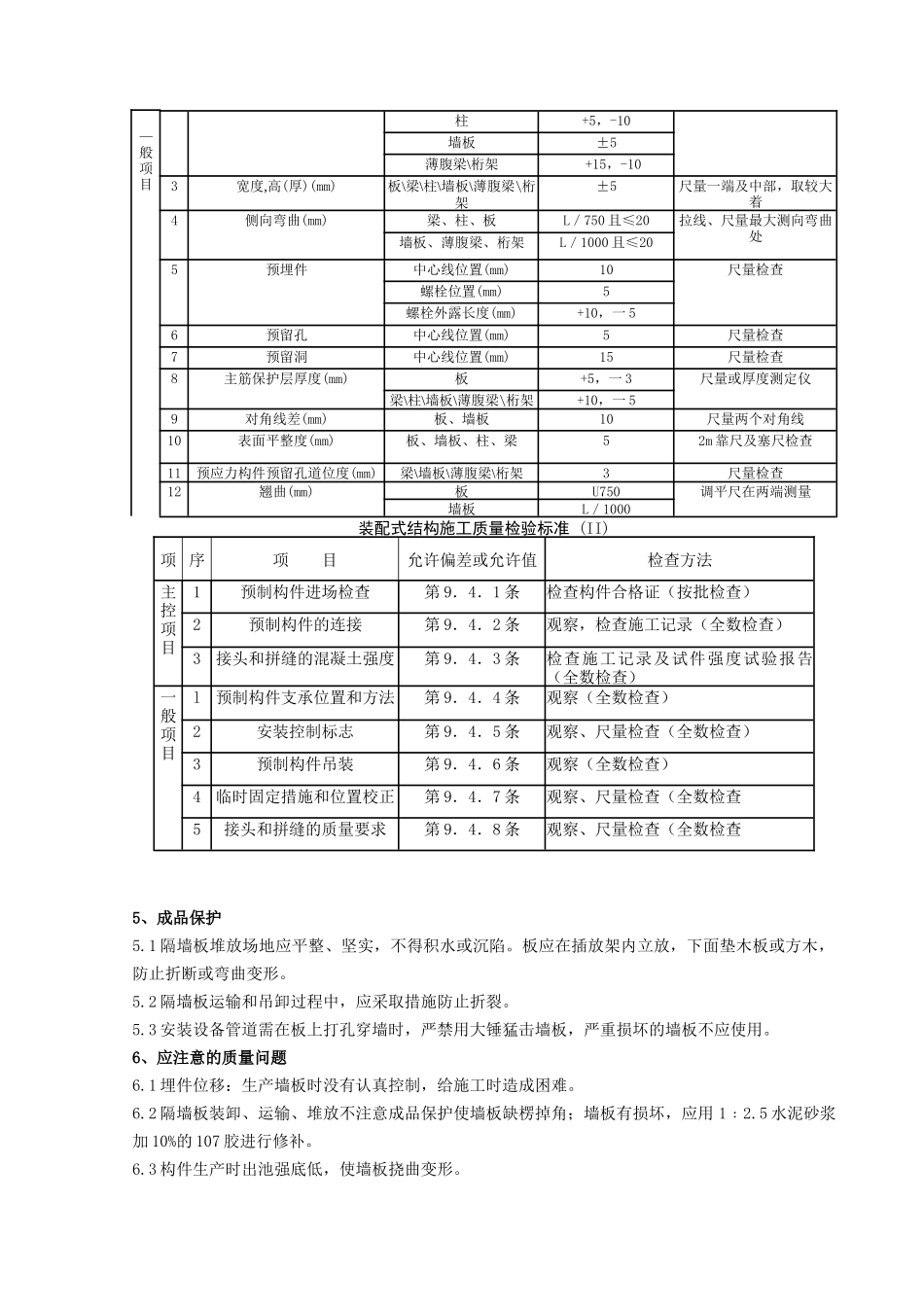 05-1 预制钢筋混凝土隔墙板安装分项工程质量管理_第3页