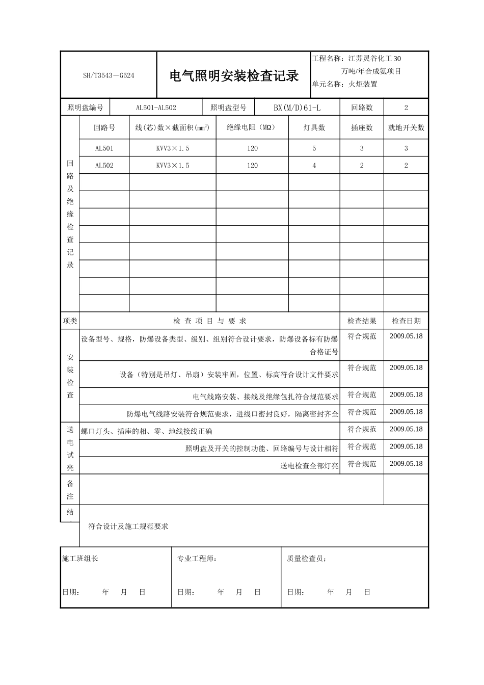 电力电缆试验记录表_第3页