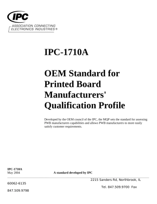 0A印刷电线板制造商资质认证手册