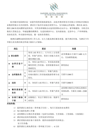 杭州城市花园酒店是一家豪华的四星级旅游饭店