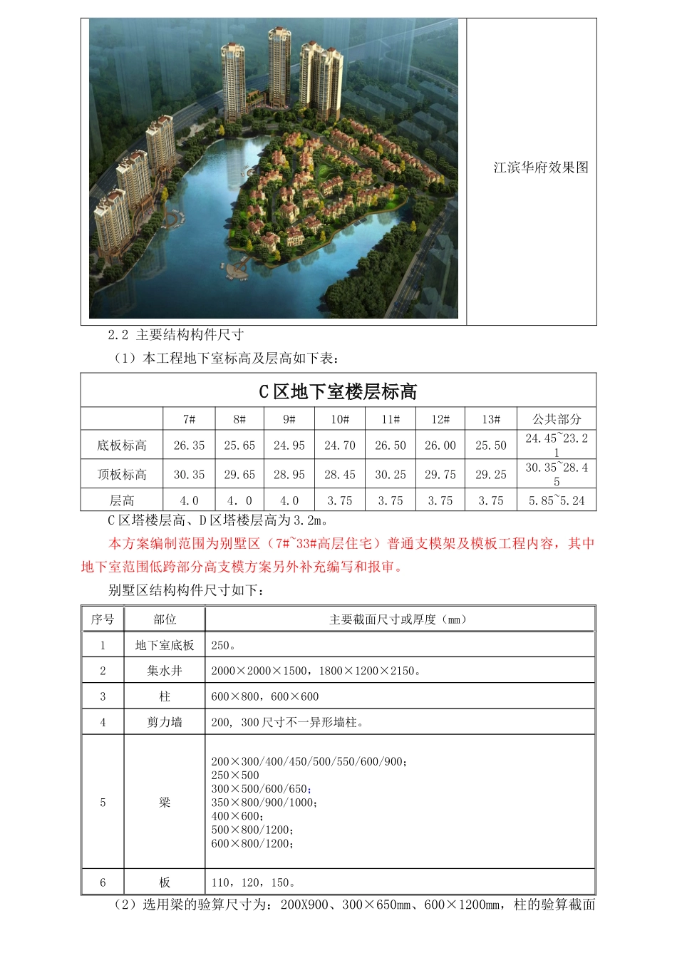 江滨华府二期别墅模板工程施工方案_第3页