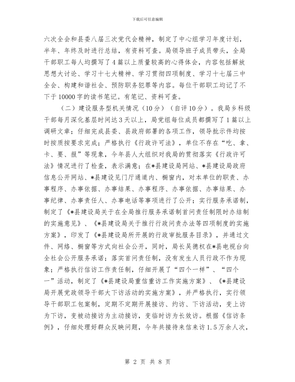 建设局党组作风建设工作报告与建设局党组作风建设自查报告汇编_第2页