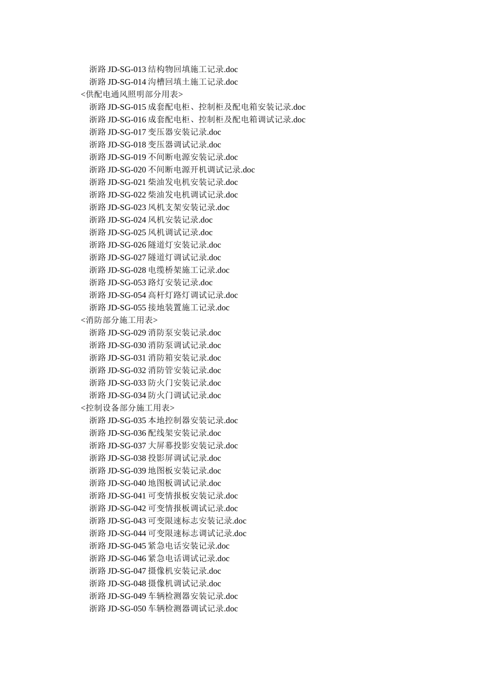 浙江省公路机电工程施工统一用表v10表格体系_第3页