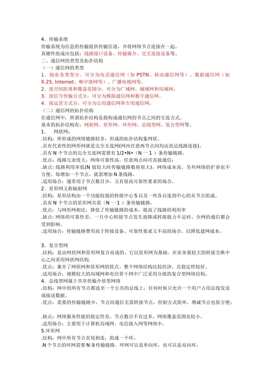 通信系统工程(考试复习)_第2页