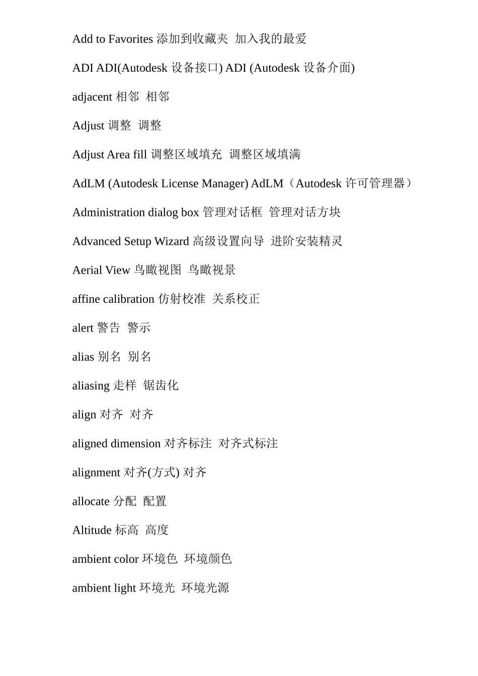 机械制图专业英语词汇大全_第3页