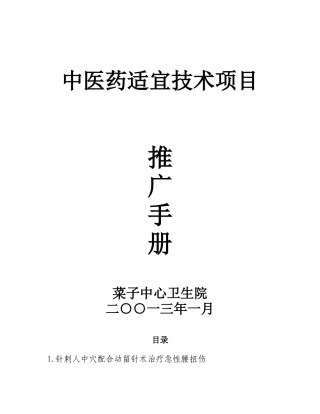 中医药适宜技术推广手册2