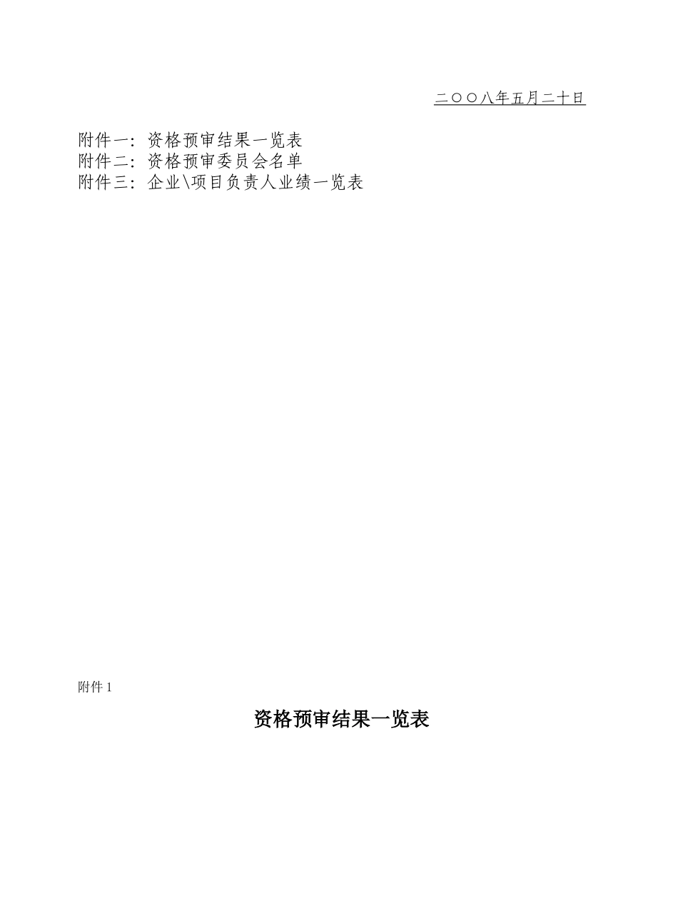 道路市政工程—绿化工程资格预审情况报告_第2页