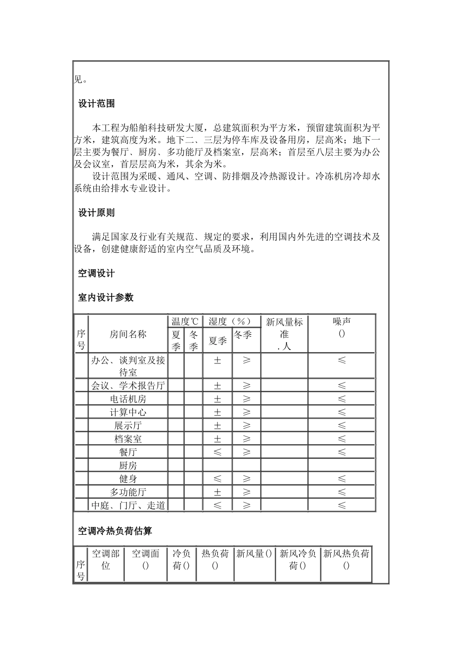 暖通空调初步设计说明书_第2页