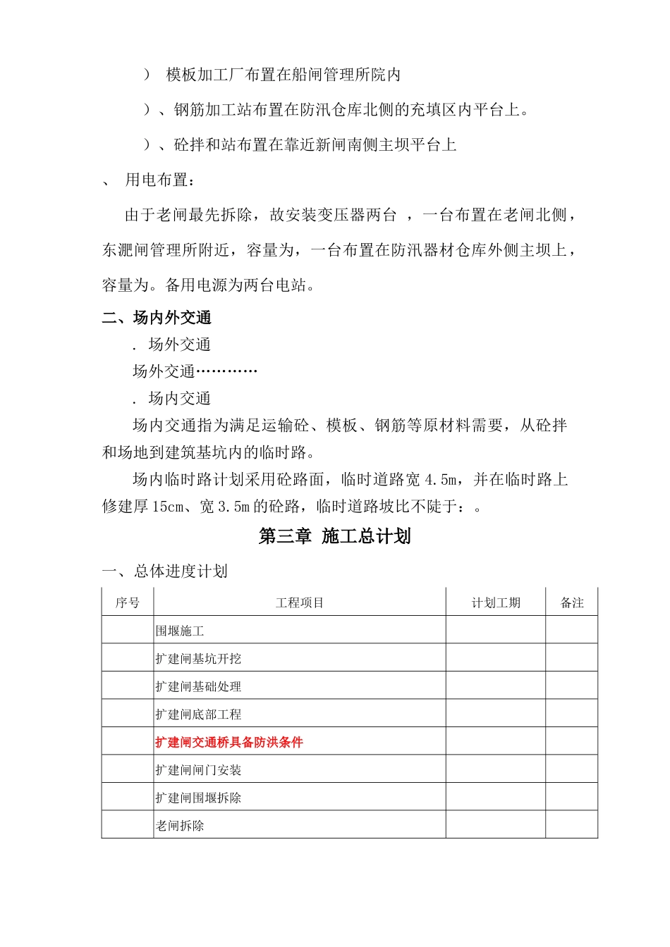 水闸工程施工组织设计方案(DOC97页)_第2页