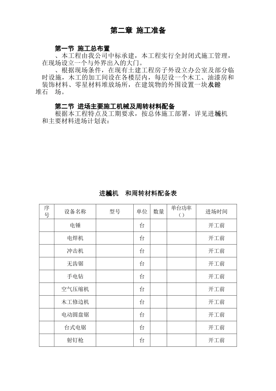景宁县财税信息培训中心装饰工程施工组织设计(DOC115页)_第3页