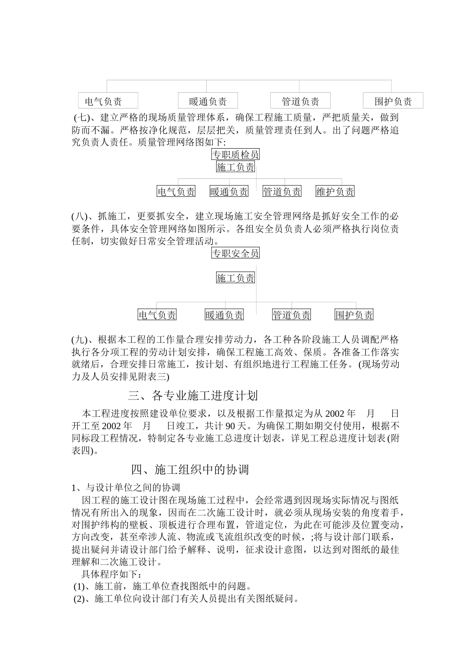 洁净空调工程施工组织设计_第3页