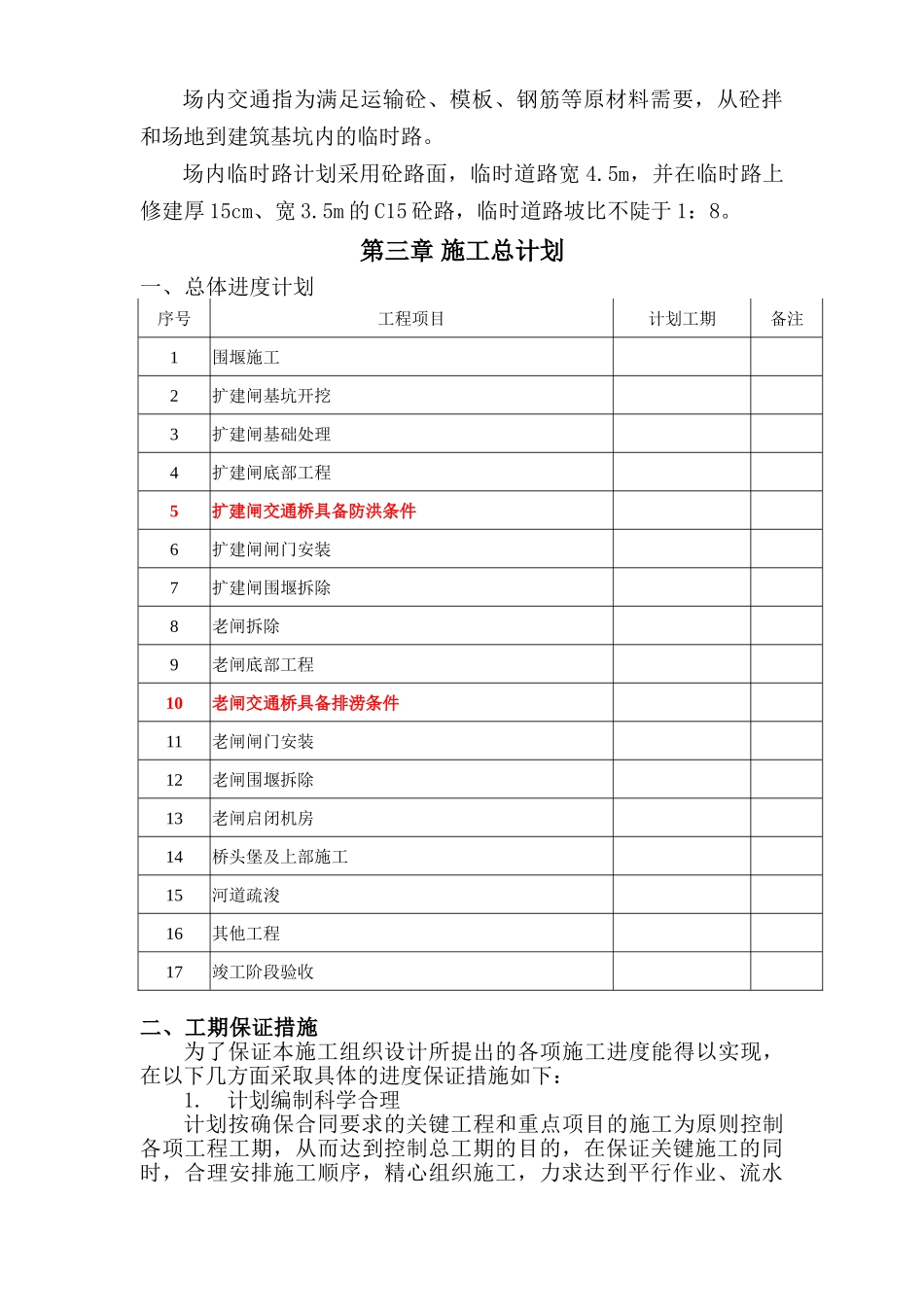 水闸改造工程施工组织设计(DOC97页)_第2页