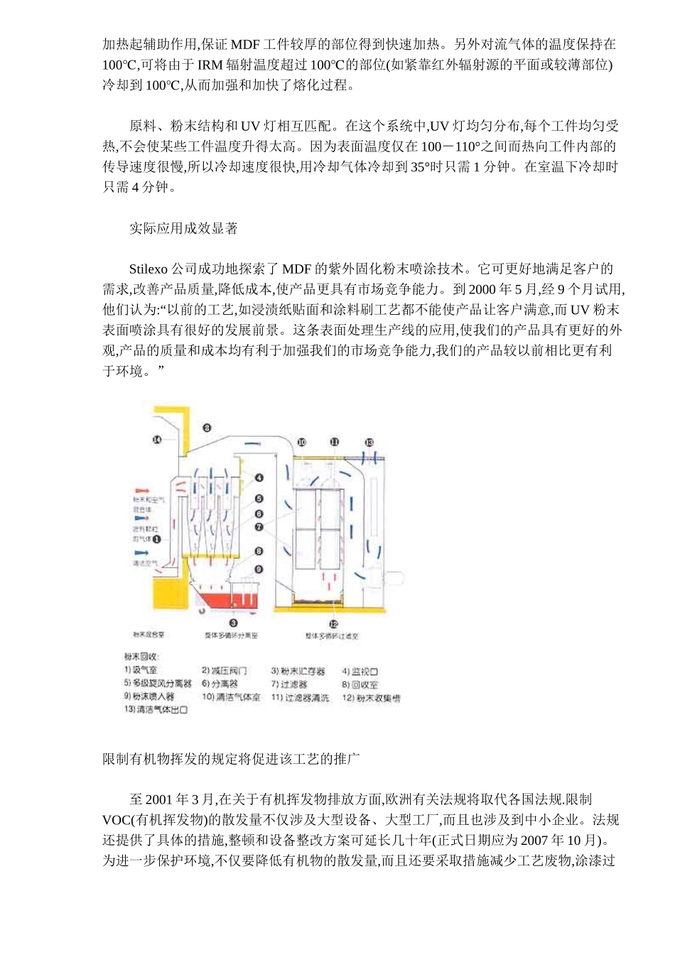 MDF家具部件在批量生产中的紫外线固化UV粉末喷涂技术(doc6)(1)_第2页