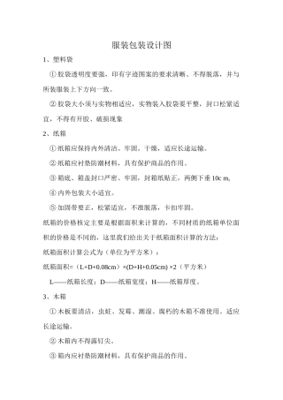 包装印刷服装包装设计图