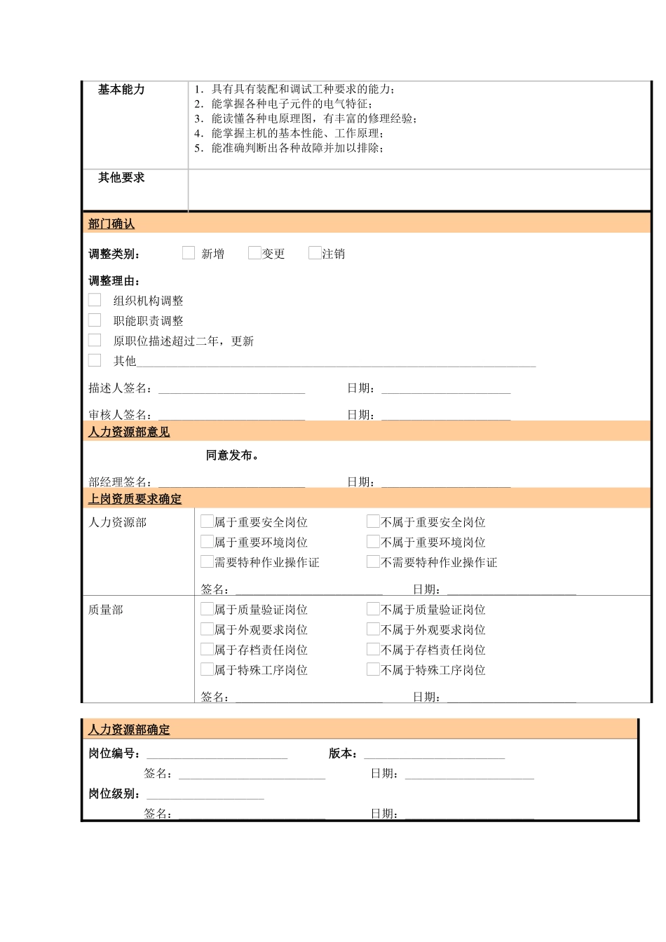 某大型电子公司制造部多技能工职位说明书_第2页