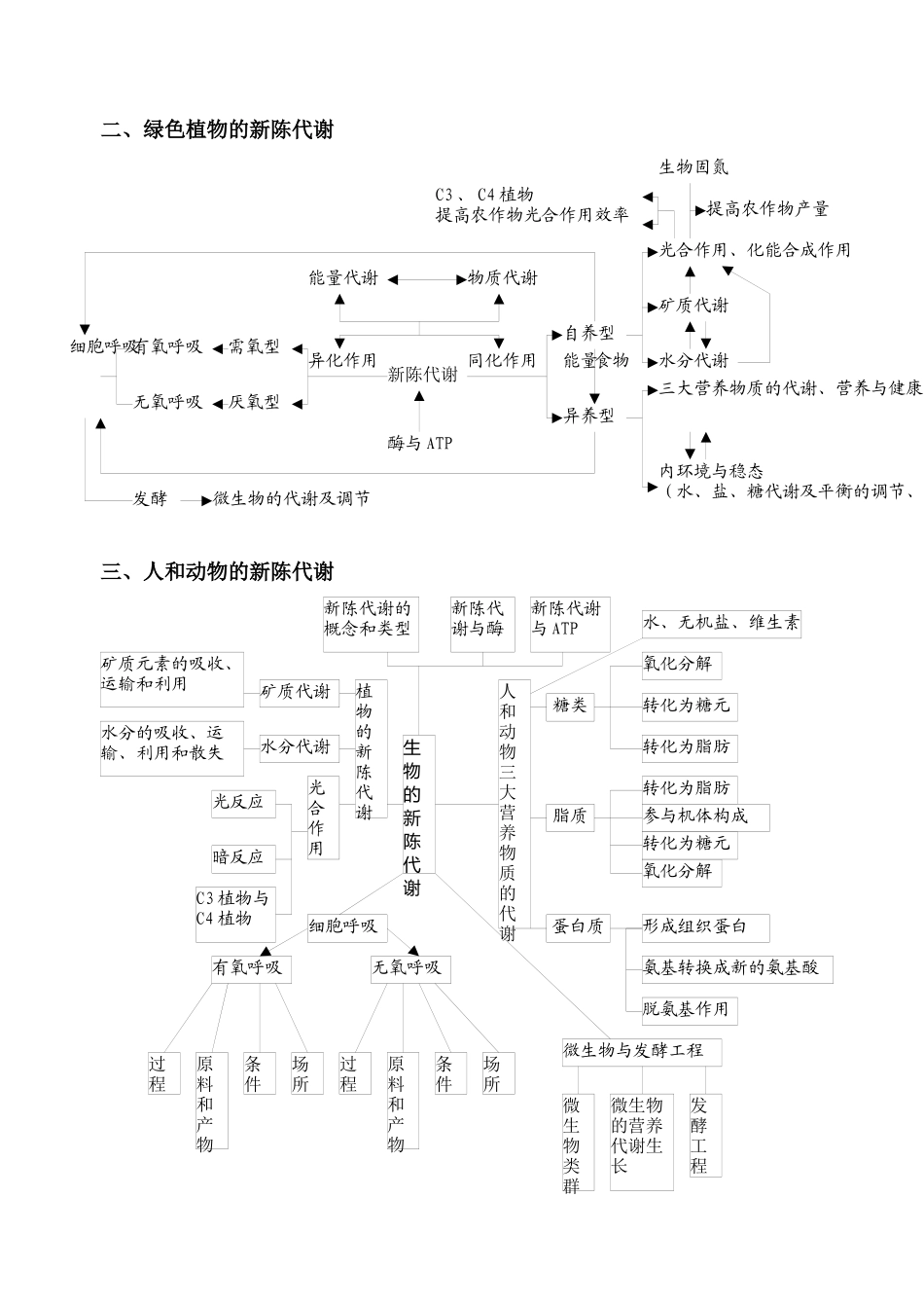 高中生物知识网络体系doc-高中生物知识网络体系_第3页