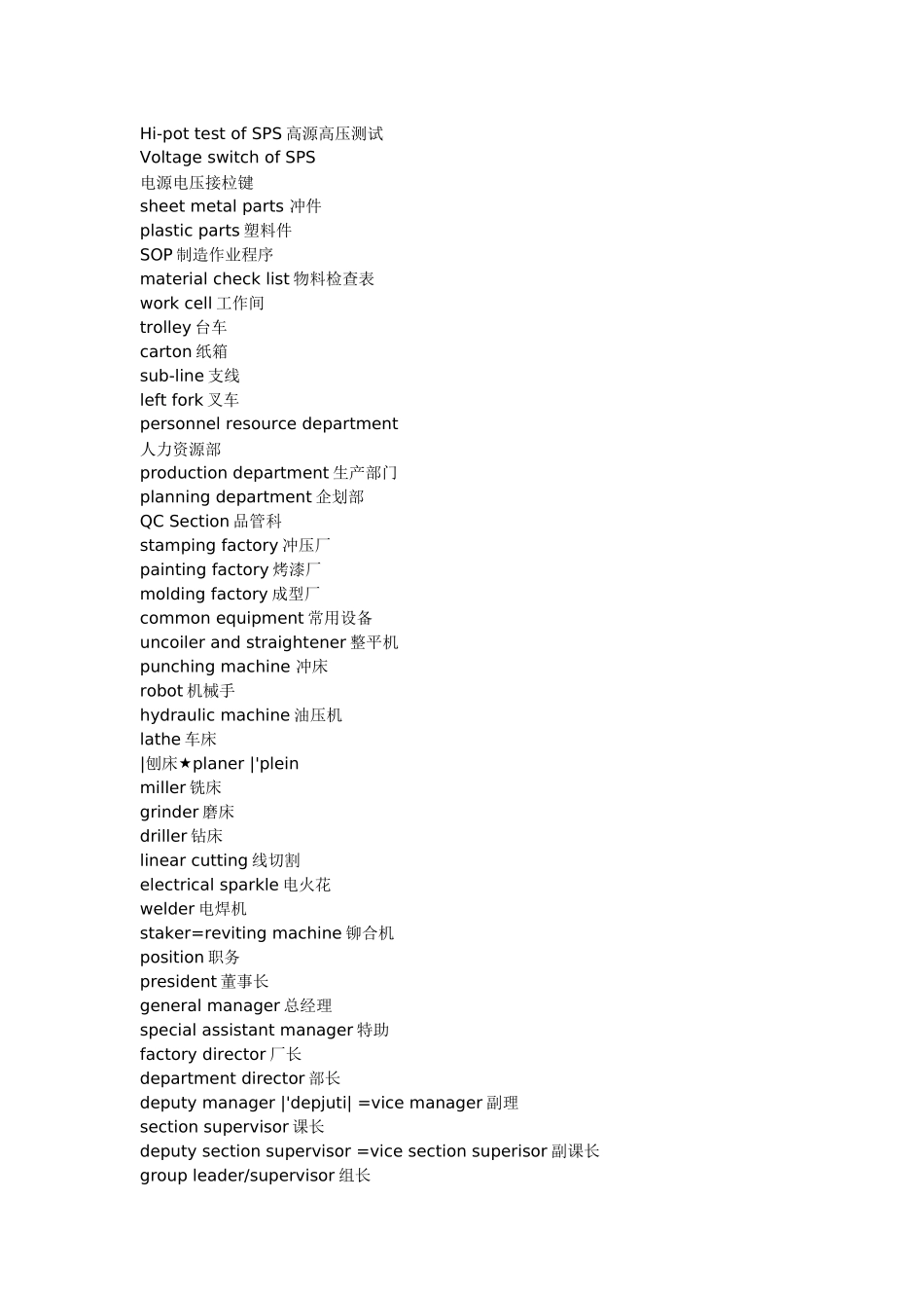 模具中英对照_第2页