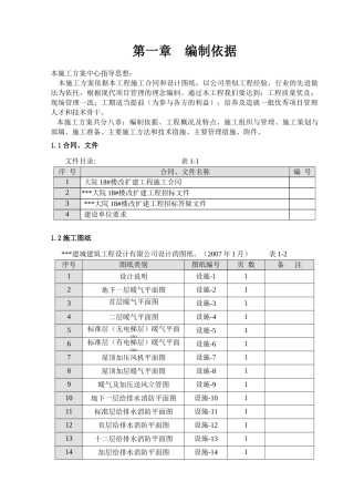 住宅大院楼暖通工程施工组织设计方案