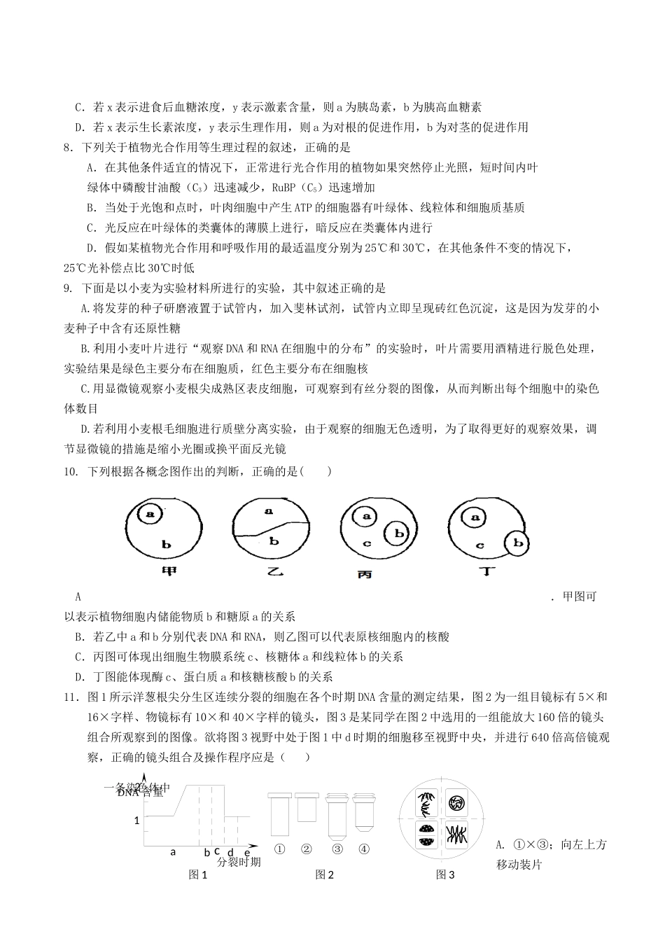 生物周练试题45_第2页