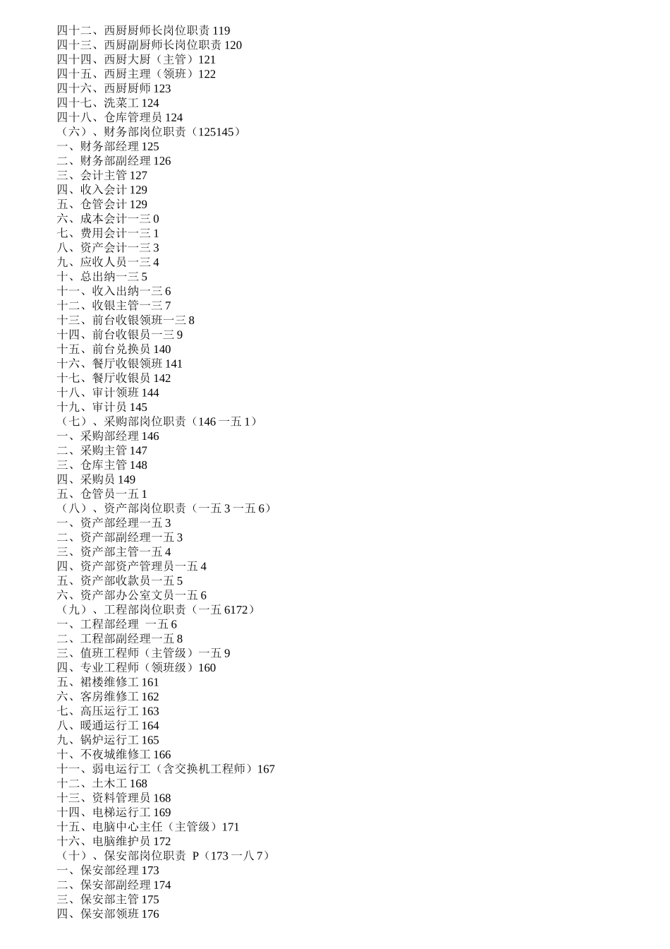某大饭店岗位职责汇编_第3页